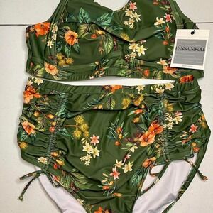 Hanna Nikole Women Plus Size Two Piece Swimsuit, 18W